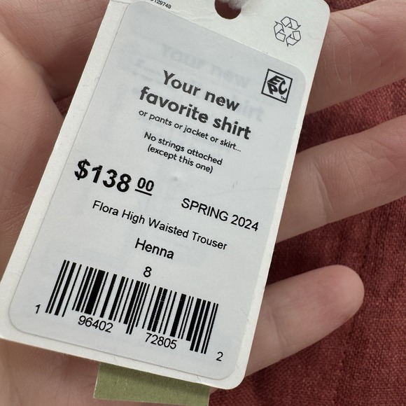 Marine Layer Wide Leg Trousers 8 Hemp Stretch Earthy Coastal Resort Sustainable - Picture 9 of 14